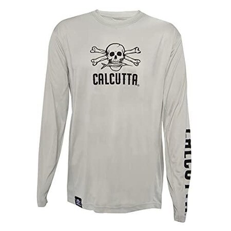 Calcutta Performance Poly Long Sleeve, Gray, 2Xl CPLSGY-2XL